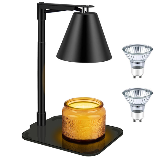 Electric Candle Warmer Lamp with Timer & Adjustable Height – Wax Warmer for Scented Candles, Perfect for Home Decor & Housewarming Gifts