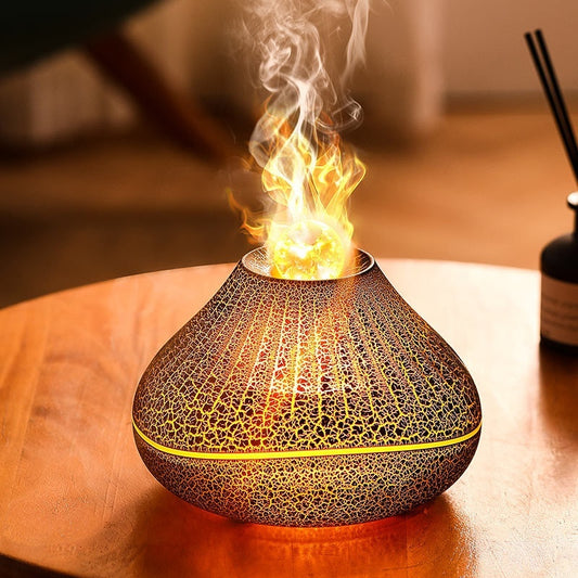 Large-Capacity Flame-Effect Humidifier and Aroma Diffuser