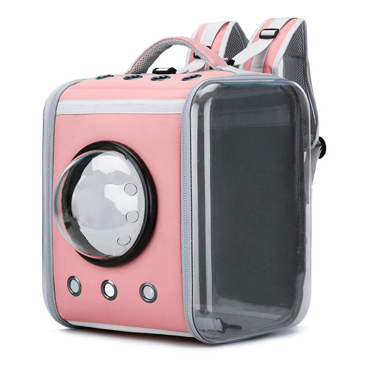 Foldable Transparent Space Capsule Pet Backpack – EVA Cat Carrier Bag for Comfortable Travel