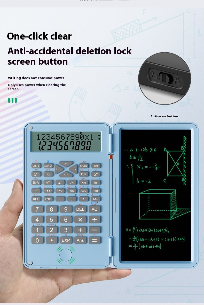 Nueva calculadora científica, calculadora de contabilidad, minitableta portátil especial, máquina de computación, tablero de escritura a mano, examen para estudiantes