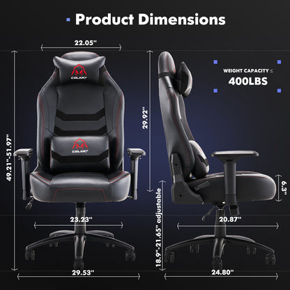 Colamy Ergonomic Gaming Chair – High-Back, Adjustable & Comfortable