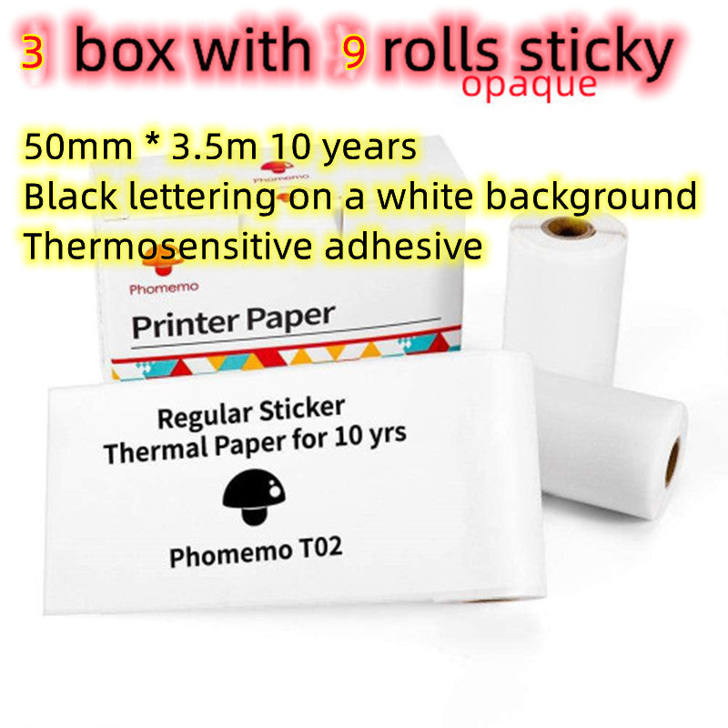 Phomemo T02 | Portable Mini Thermal Printer | Label, Photo, & Question Printing | Bluetooth-Compatible