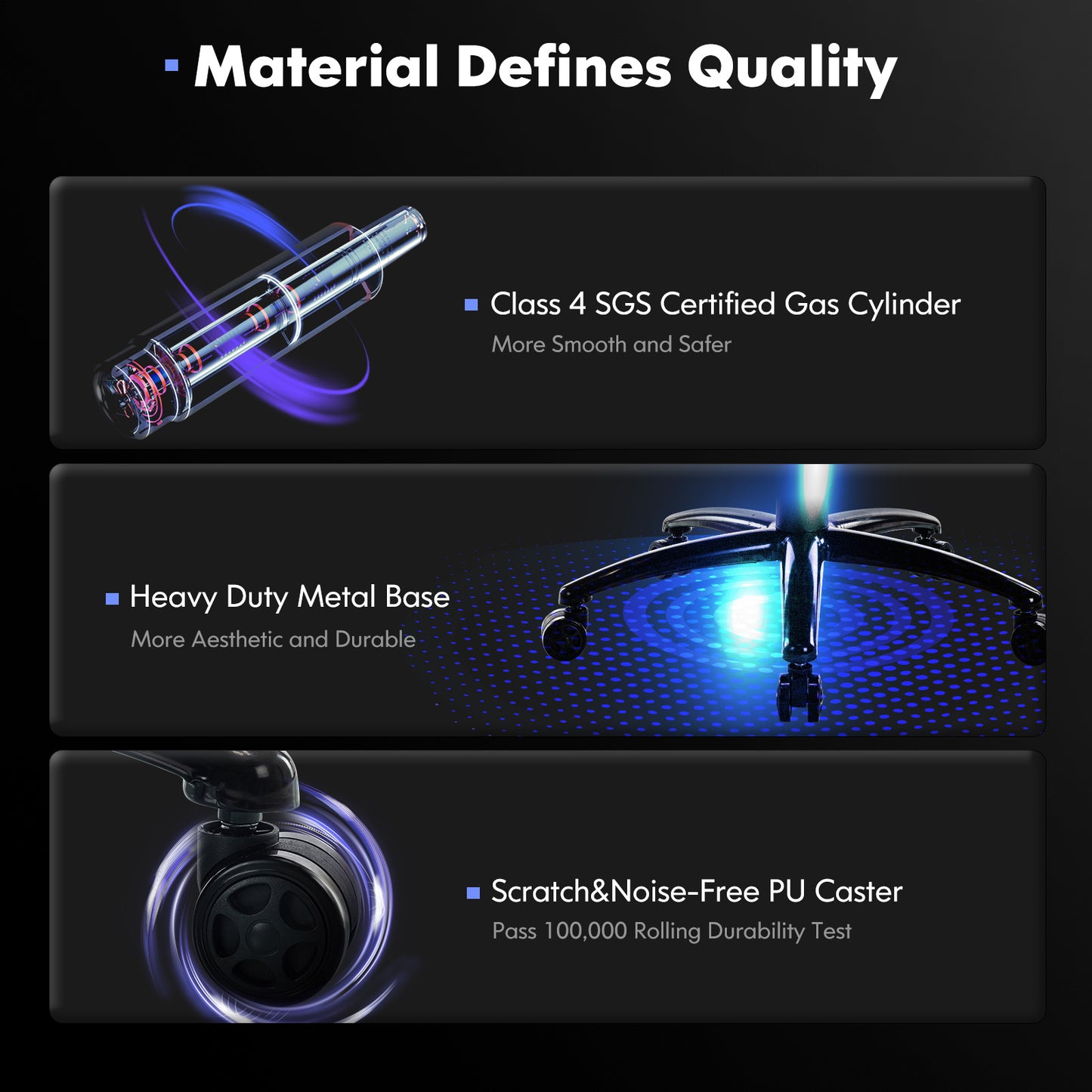 Colamy Ergonomic Gaming Chair – High-Back, Adjustable & Comfortable