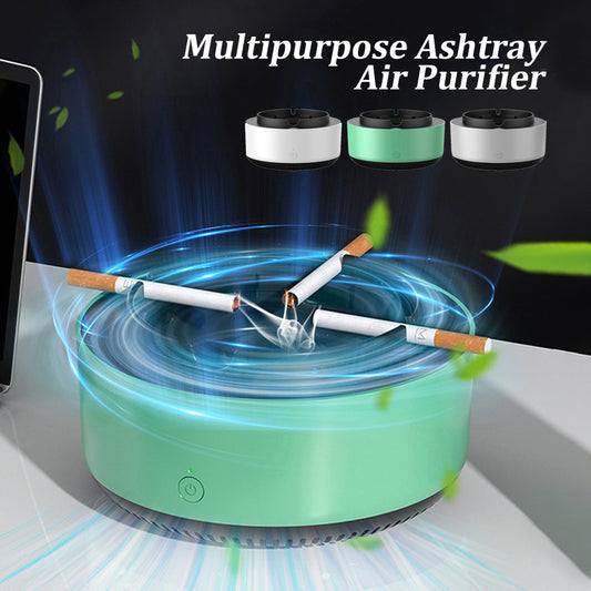 Portable Smoke-Removing Ashtray with Air Purification – Auto Anion Purifier for Car & Home