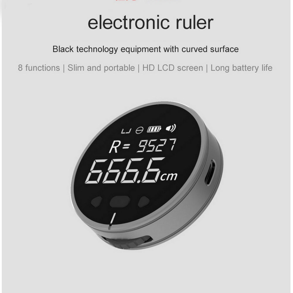 Instrumento de medición de distancia Regla de medición electrónica Cinta métrica LCD digital de alta definición Herramienta de regla de medición electrónica de alta precisión